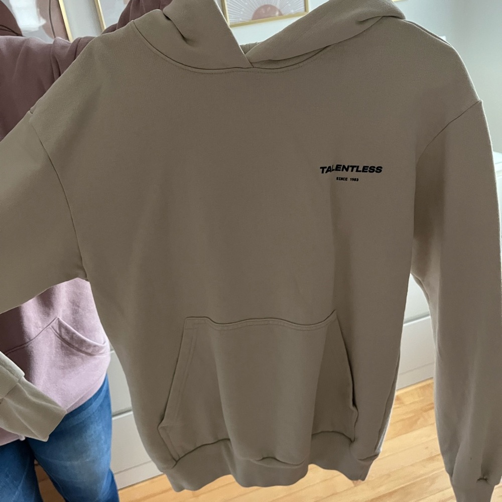 Talentless hoodie Womens oatmeal color